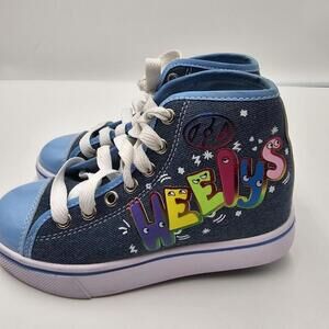 Heelys‎ Kids Veloz Retro Denim Rainbow Sneaker 13c